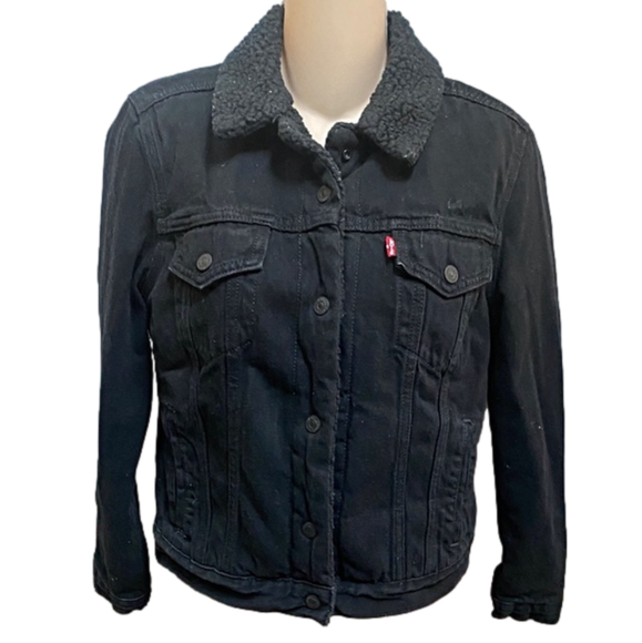 Levi Strauss Original Sherpa Jacket - Ultra Black... - Picture 2 of 7